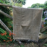 Tibetaanse omslagdoek / sjaal, taupe (bruin)